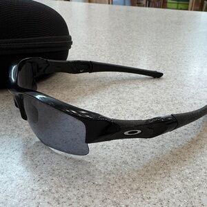Oakley Black Flak Jacket Sunglasses with case